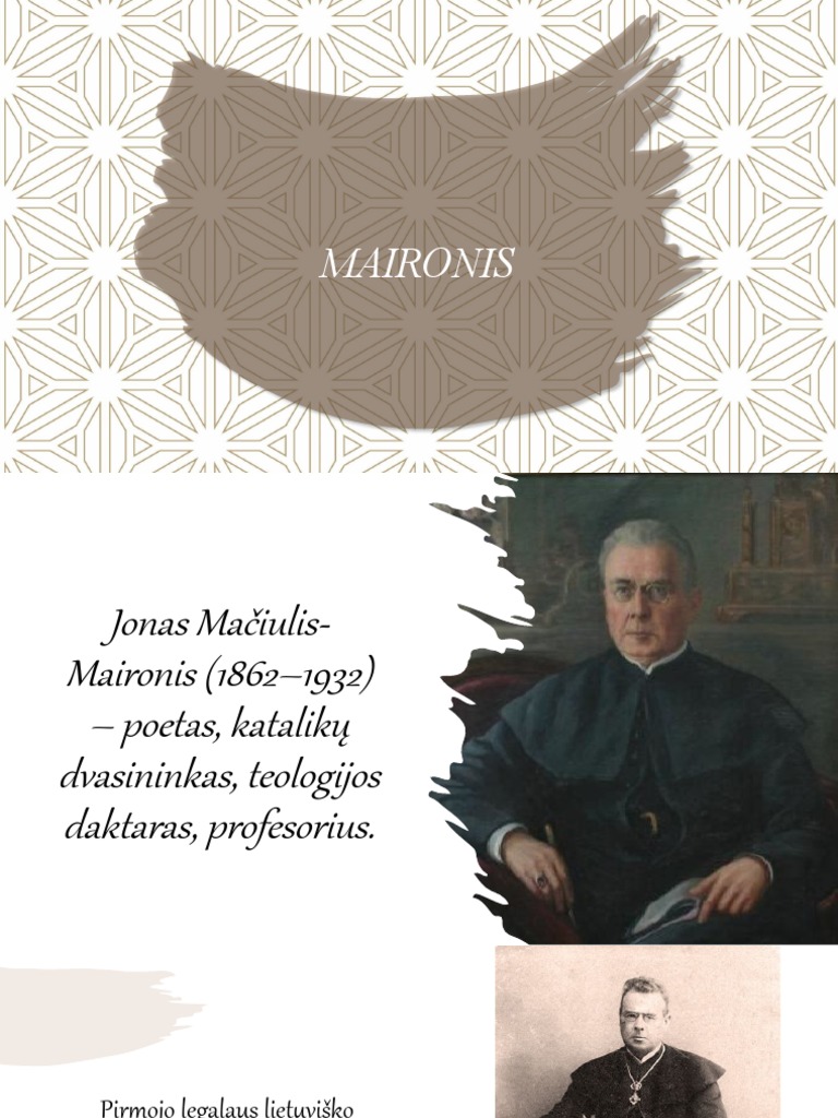 Maironio Pristatymas | PDF