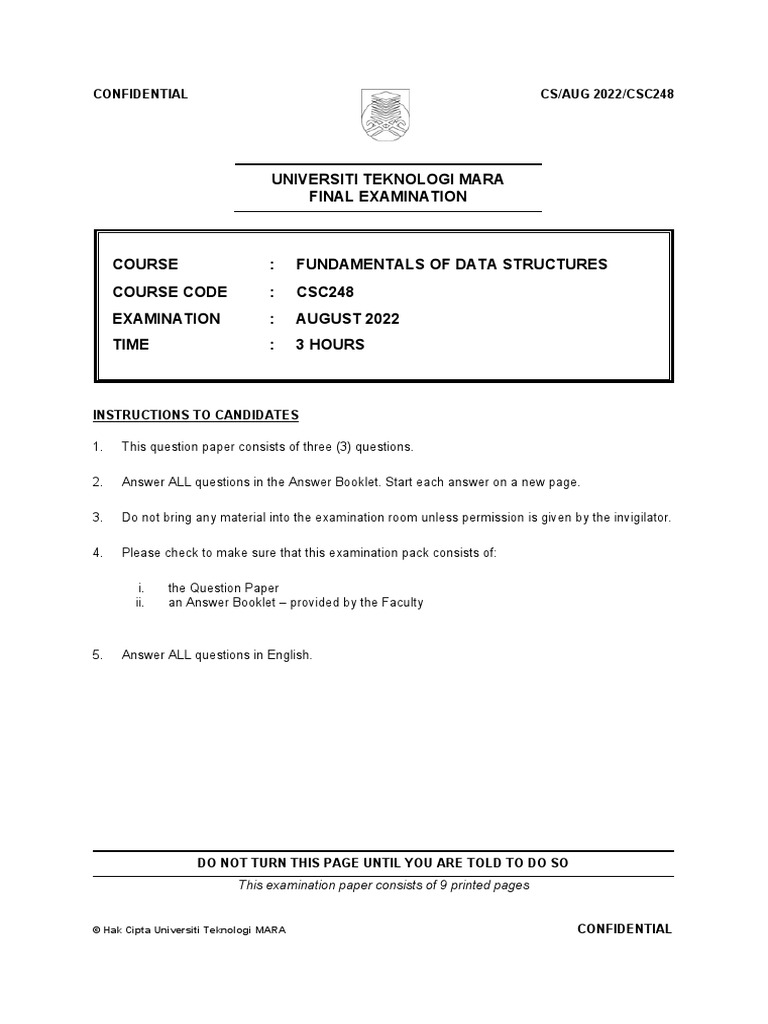 csc248-julai-22-quiz-pdf-queue-abstract-data-type-computer