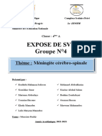 Expose de SVT Groupe N°4: Thème: Méningite Cérébro-Spinale