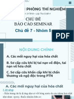 An Toàn Phòng Thí Nghiệm: Chủ Đề Báo Cáo Seminar