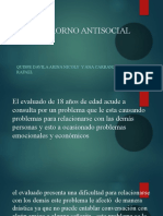 Trasrorno Antisocial: Quispe Davila Arina Nicoly Y Ana Carranza Rafael