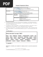 Present Progressive Tense