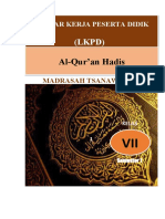Al-Qur'an Hadis: (LKPD)