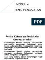 KOMPETENSI PENGADILAN (Hukum Acara Perdata)