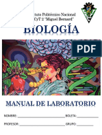 Centro de Estudios Cientificos Y Tecnologicos No. 2 Manual de Laboratorio de Biología