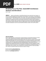 AU2009-AB304-2 - Breaking Free of The Plan AutoCAD® Architecture Sections and Elevations