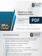 Plantilla para Presentaciones: Universidad Nacional de Cajamarca