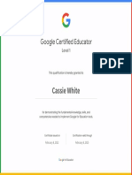 Google Educator Level 1 Certificate