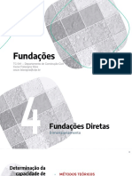 Fundações: dimensionamento de sapatas