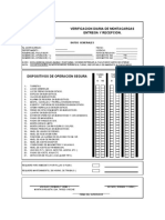 Verificación diaria montacargas