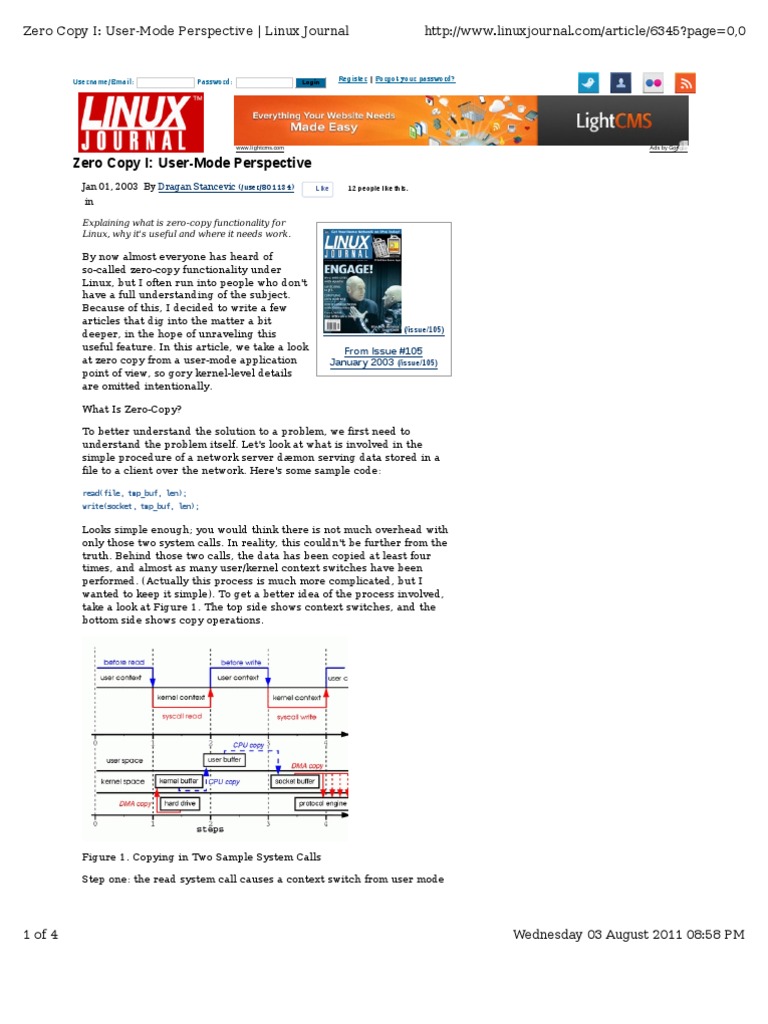 Linux Zero-Copy for Users | PDF