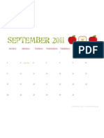 Septemeber 2011 Calendar - The Twinery