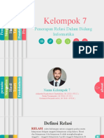 Kelompok 7: Penerapan Relasi Dalam Bidang Informatika