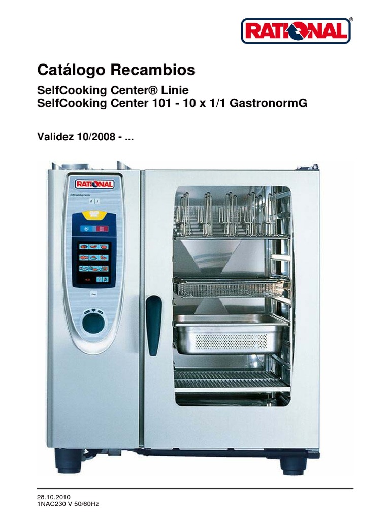 Manual Rational SCC101G - VG - 230V - ES | PDF | Tornillo | Arandela ...