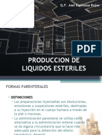 Produccion de Liquidos Esteriles: Q.F. Joel Espinoza Rojas