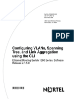 Configuring Vlans, Spanning Tree, and Link Aggregation Using The Cli