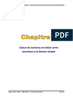 BA II - Chapitre 1 - Calcul de Sections en Béton Armé Soumises À La Flexion Simple