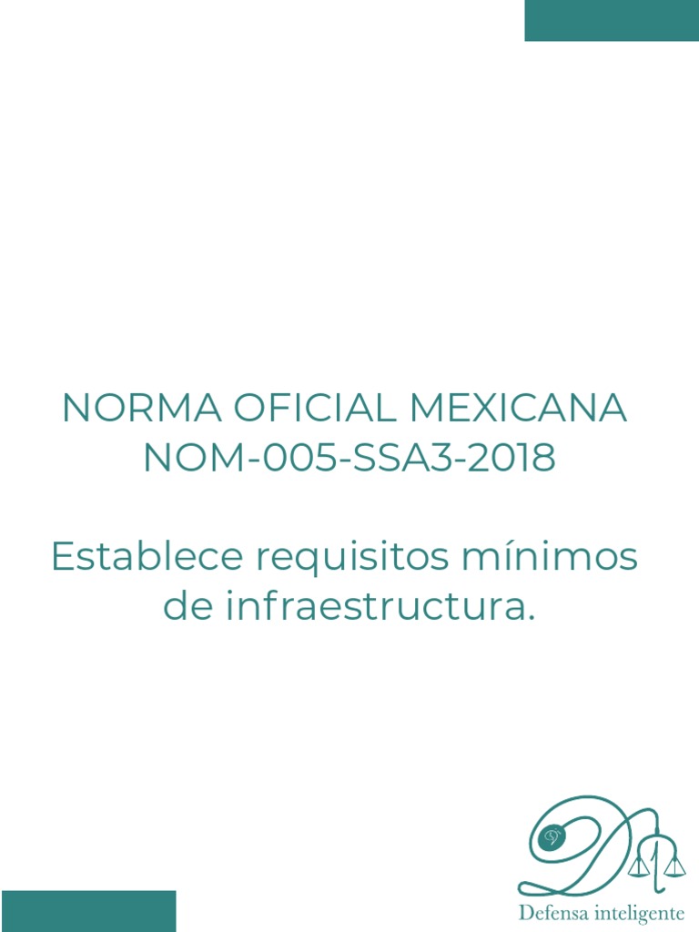 Nom 005 Ssa3 2018 | PDF