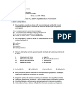 Evaluación final de Geoquímica en Ingeniería Geológica UPN Trujillo