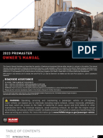 Owner'S Manual Owner'S Manual: 2023 Promaster City 2023 Promaster