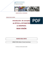 Maria - Resa - Introducción de Conceptos de Óptica y Optometría en Wikipedia. Baja Visión. M - Resa