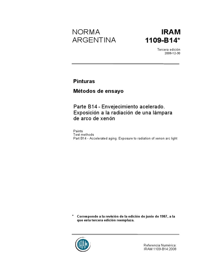 Ensayo de Envejecimiento Acelerado en Pinturas | PDF | Ultravioleta ...