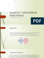 Higiene Y Seguridad Industrial: Univ. Omairi Dalena Adrian Gamboa