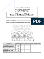 Examen Primer Trimestre