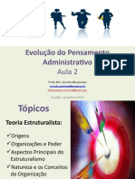 Evolução do pensamento administrativo: Teoria Estruturalista