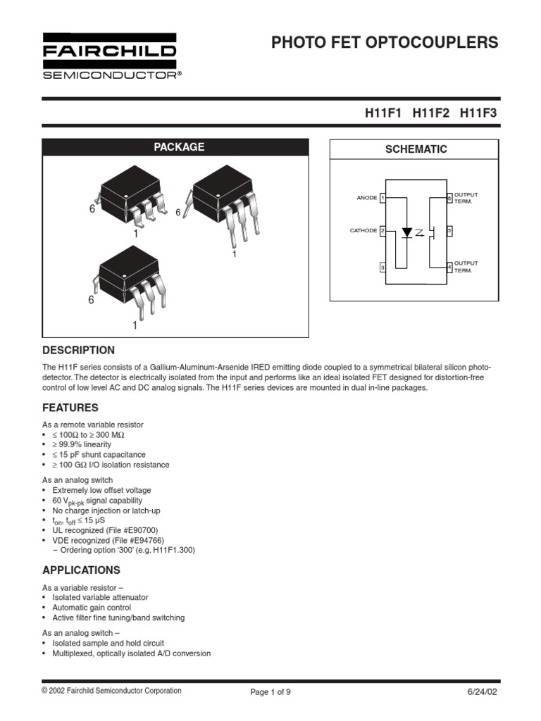 H11F1 | PDF | Analog To Digital Converter | Capacitor
