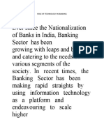 Role of Technology in Banking