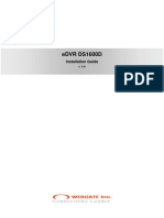 eDVR DS1600D Installation Guide v3 0