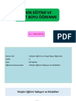 Yetişkin Eğitimi Ve Hayat Boyu Öğrenme: Dr. Z. Zühal GÜVEN