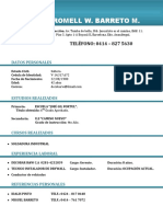 0 - Curriculum Romell Barreto 2019