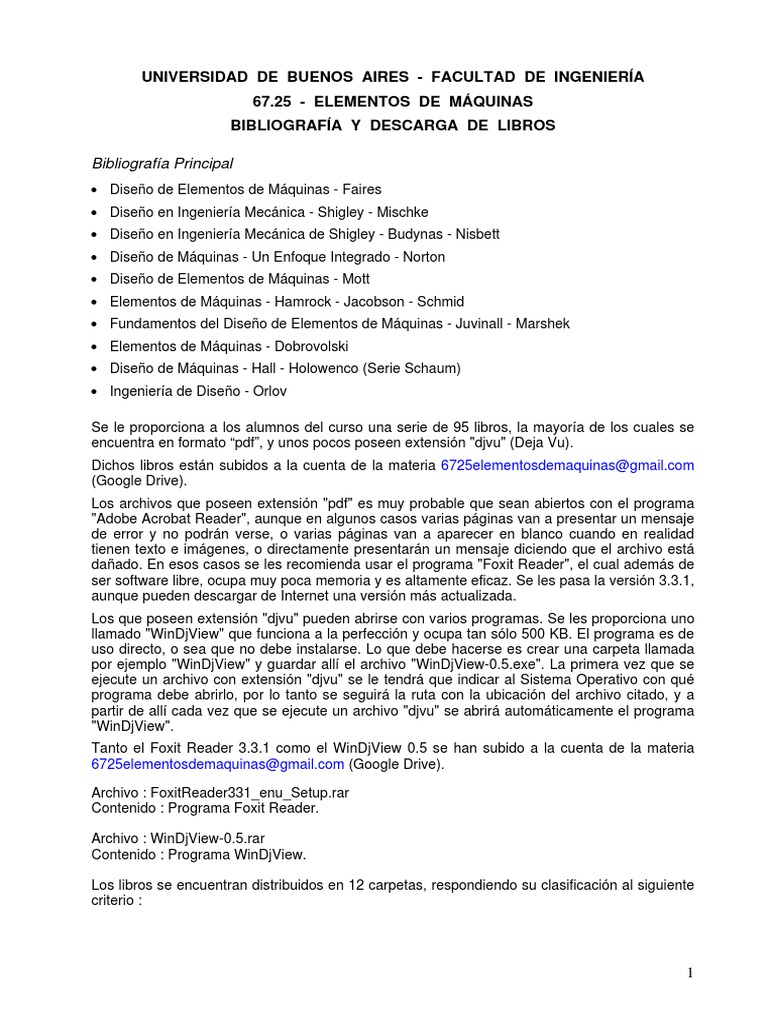 67 25 Elementos De Máquinas Bibliografía Y Descarga De Libros Pdf