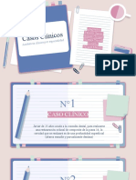 Casos Clínicos: Asistencia Clín Ica Por Especia Lidad