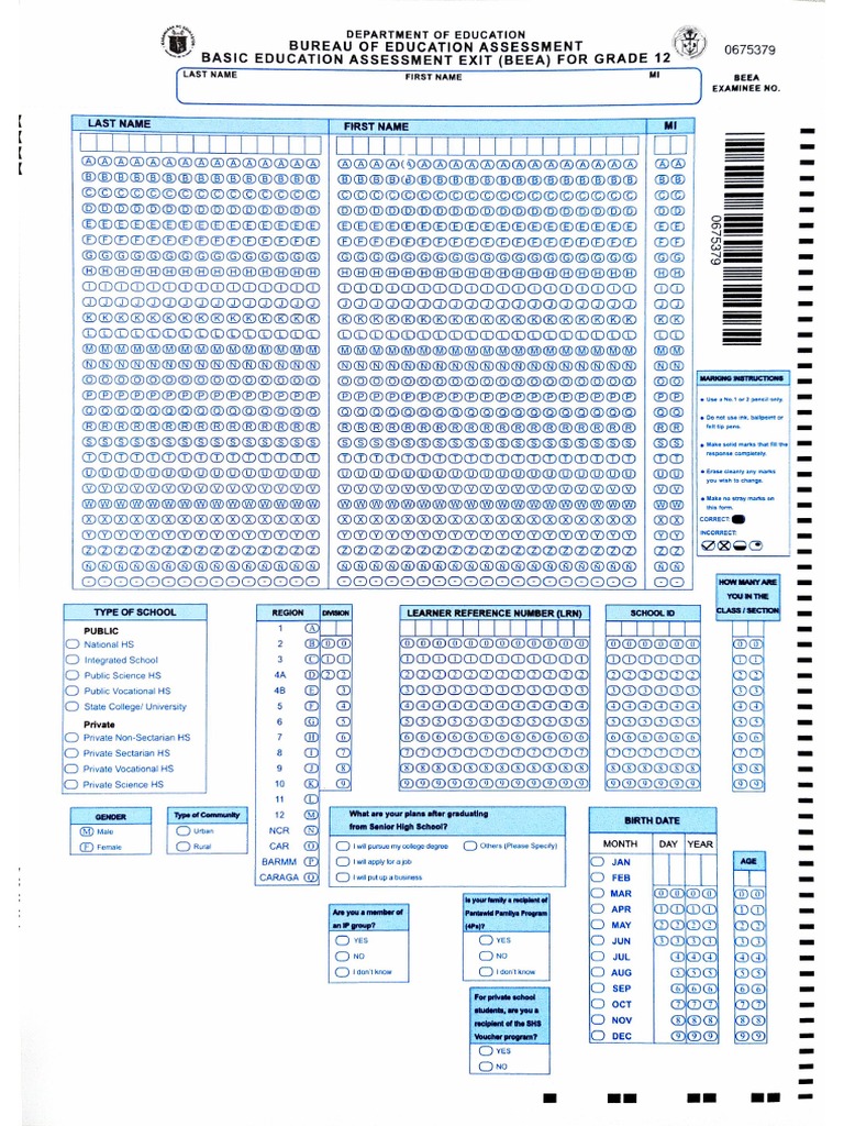 NATG12 Scannable Answer Sheet PDF