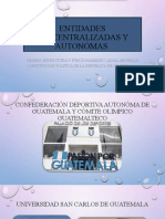 Entidades descentralizadas y autónomas de Guatemala: origen y funcionamiento