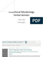 202 Inflectional Moprhology II verbal domain