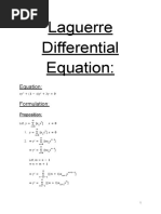 Associated Laguerre Differential Equation