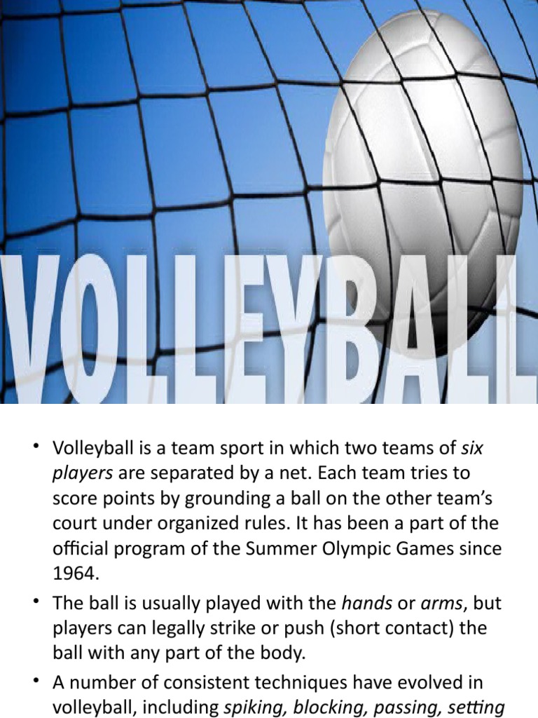 Volleyball Pdf Volleyball Sports