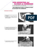 Técnicas de mampostería con bloques de hormigón