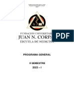 Programa General: Fundación Universitaria Juan N. Corpas Programa General Segundo Semestre 2023-I