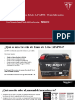 Lifepo4 Baterias de Ión de Litio (Lifgepo4) - Dealer Information