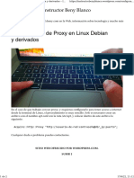 Configuración de Proxy en Linux Debian y Derivados - Instructor Beny Blanco