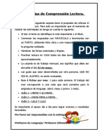 Estrategias de Comprensión Lectora 3°A ADAPTADAS