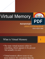 Virtual Memory: Muhammad Umer Farooq