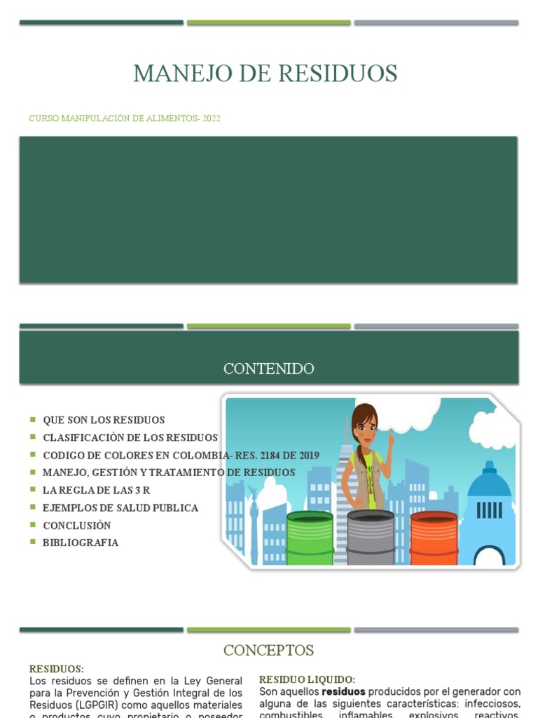 Manejo y Clasificación de Residuos | PDF | Residuos | Residuos sólidos ...