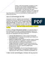 Qué Es La Metodología Del PMI: Body of Knowledge, de PMBOK® Guide, CMMI, PRINCE2, Etc.) Sea