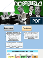 GOVERNO POPULISTA